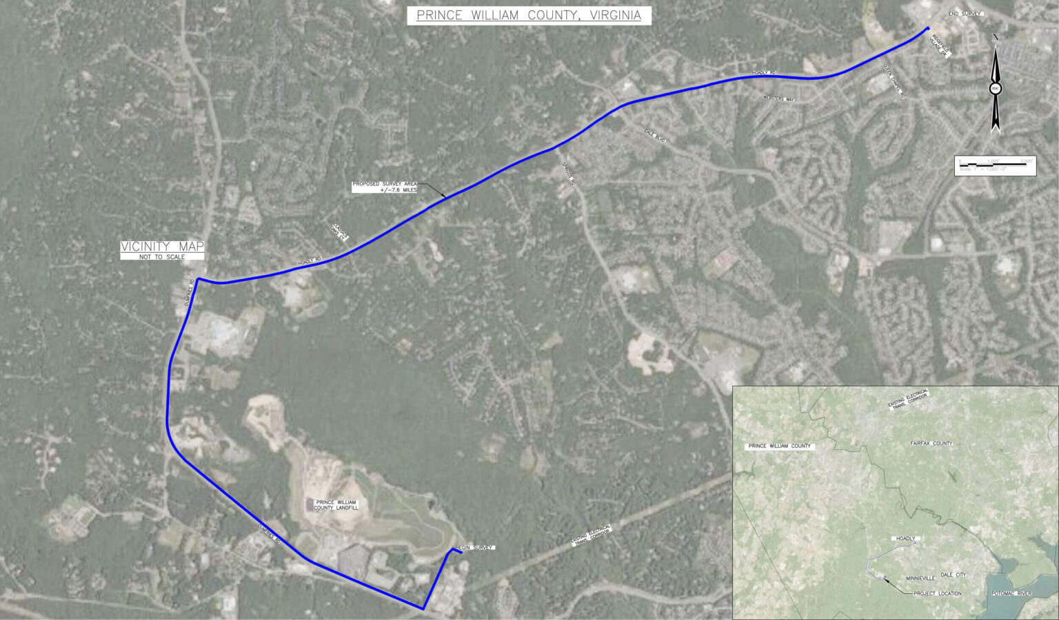 Prince William Landfill RNG and OPAL Fuels Project Route Update